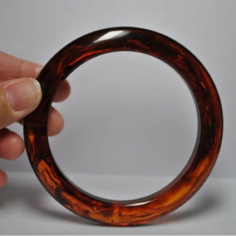 Vintage Rootbeer Bakelite Bracelet/Bangle